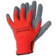 ПЕРЧАТКИ WORTEX  WG330 LATEKSKATTEGA PUNANE L/9
