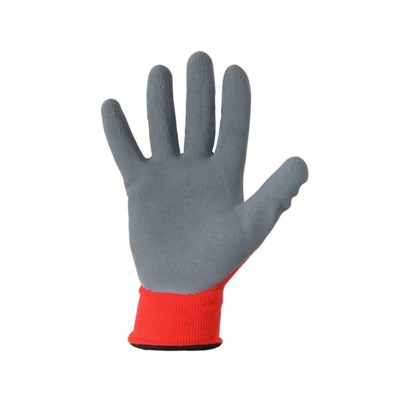 ПЕРЧАТКИ WORTEX  WG330 LATEKSKATTEGA PUNANE L/9
