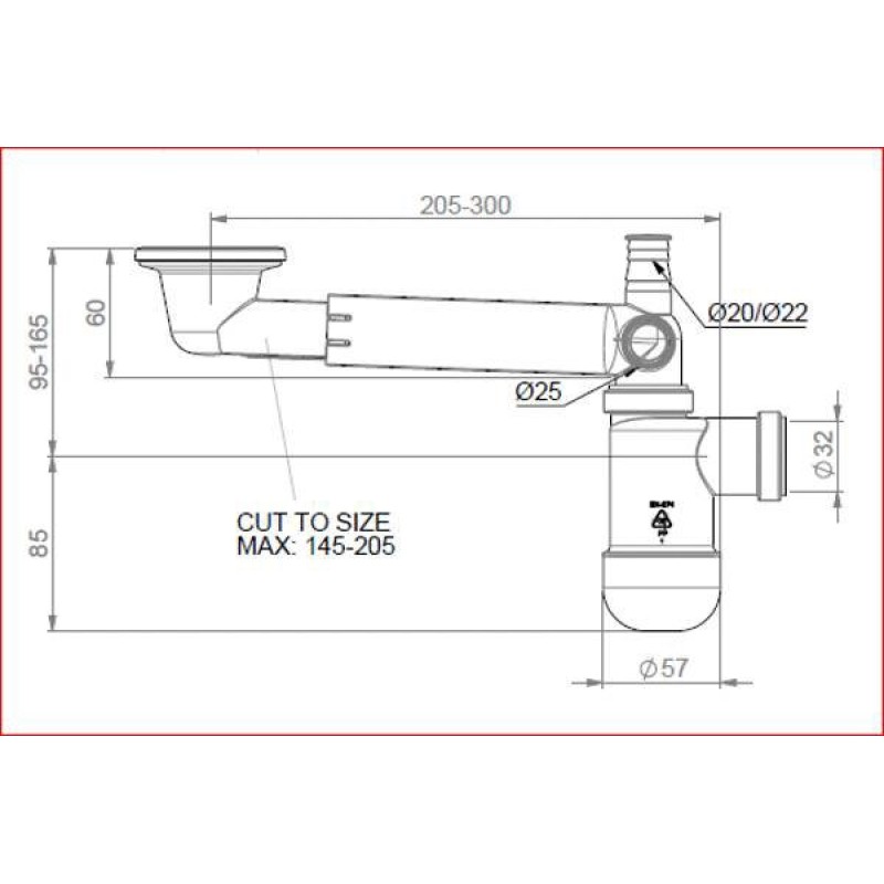 SINK TRAP  PRELOC 430 ART.1712011