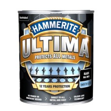 METALLIVÄRV HAMMERITE ULTIMA SMOOTH MUST 0,7L
