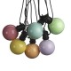 VALGUSKETT BULBS 10 LED D95 IP44 DIM MULTICOLOR