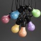 VALGUSKETT BULBS 10 LED A60 IP44 DIM MULTICOLOR