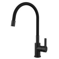 KITCHEN FAUCET  RUBINETA FLEXY-33(BK2) BLACK  