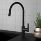 KITCHEN FAUCET  RUBINETA FLEXY-33(BK2) BLACK  