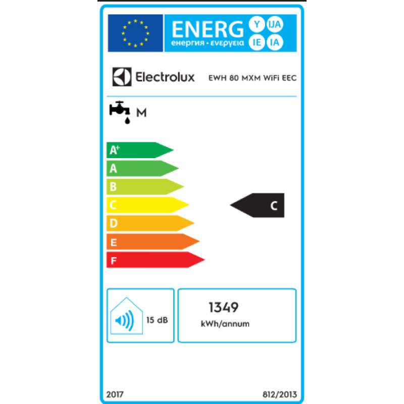 BOILER ELECTROLUX MXM WIFI 80 EEC 65L