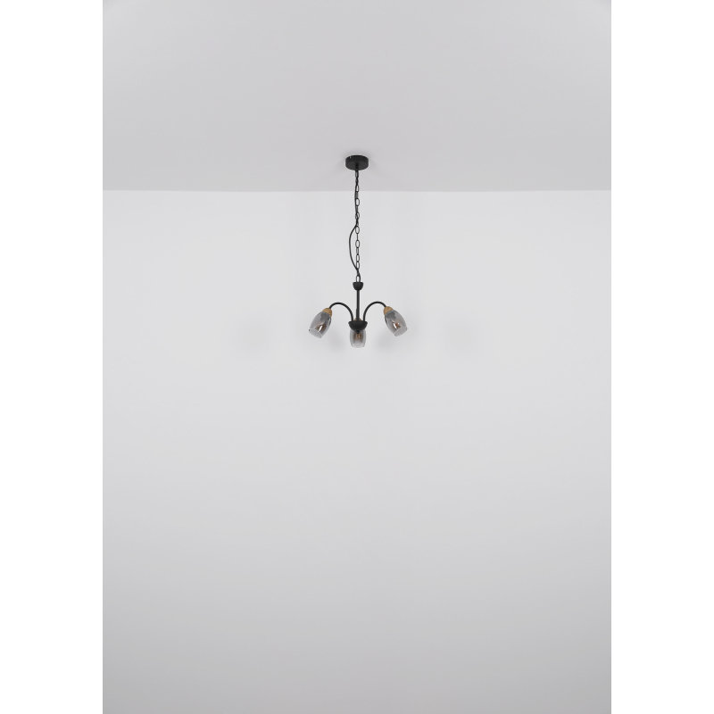VALGUSTI GERLY 5x25W E14 SUITSU/MATT MUST