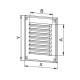 VENT.ESIPANEEL 165x165mm PRUUN MTA2BR