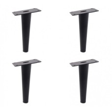 Angled tapered furniture leg 32×32×200 mm, black
