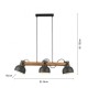 VALGUSTI CUP 2.0 3x60W E27 LED MUST/PUIT/TERAS