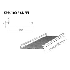 RIPPLAE PANEEL AL.KPR100 VALGE 1,5MM PERF.KANGATA