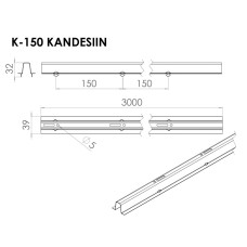 RIPPLAE KANDESIIN K150 PIKKUS 3M