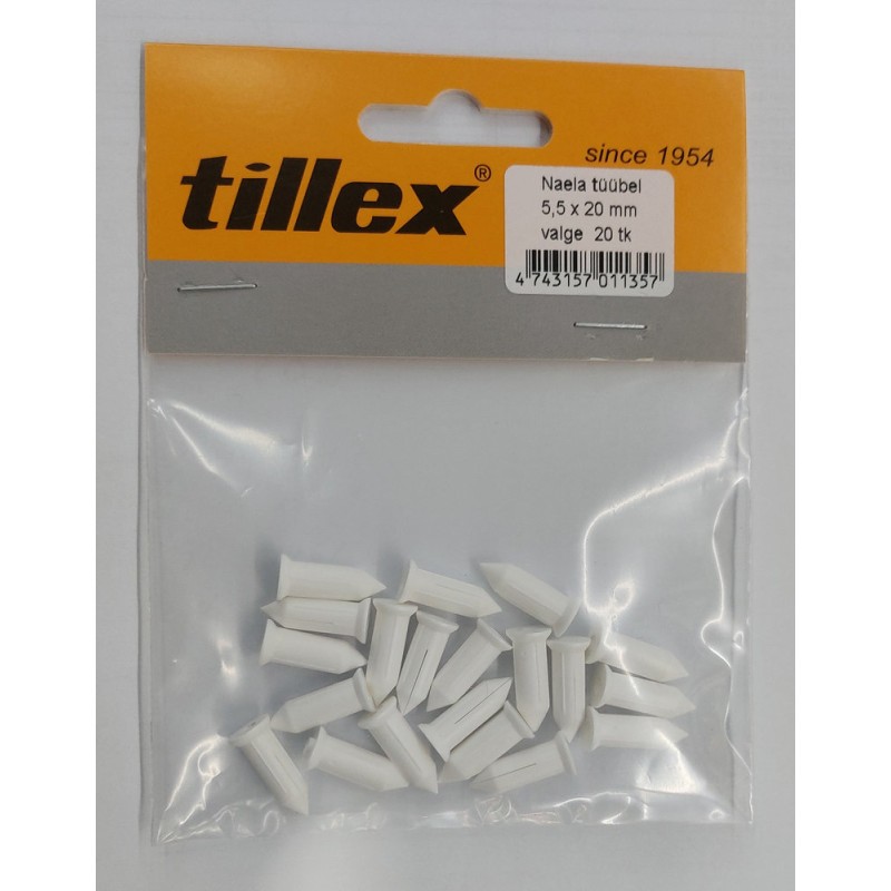 NAELA TÜÜBEL TILLEX VALGE/ 20tk