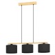 VALGUSTI CASTRALVO 3x40W E27 MUST/PUIT