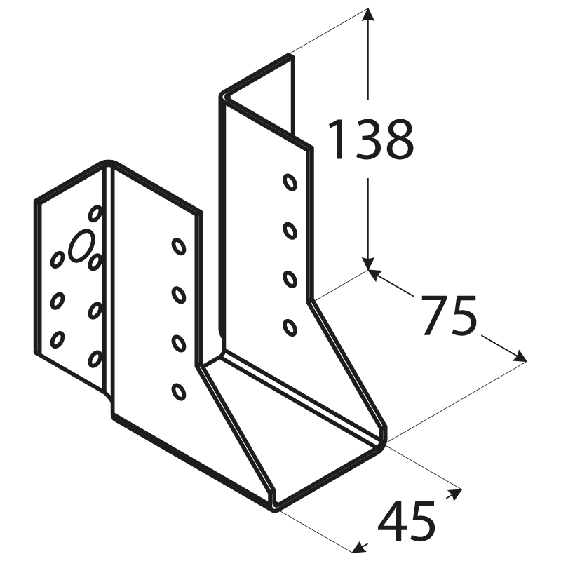 JOIST HANGER  45 X 138 MM