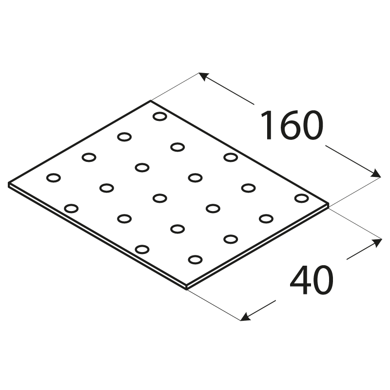 JOINING PLATE  40 X 160 MM