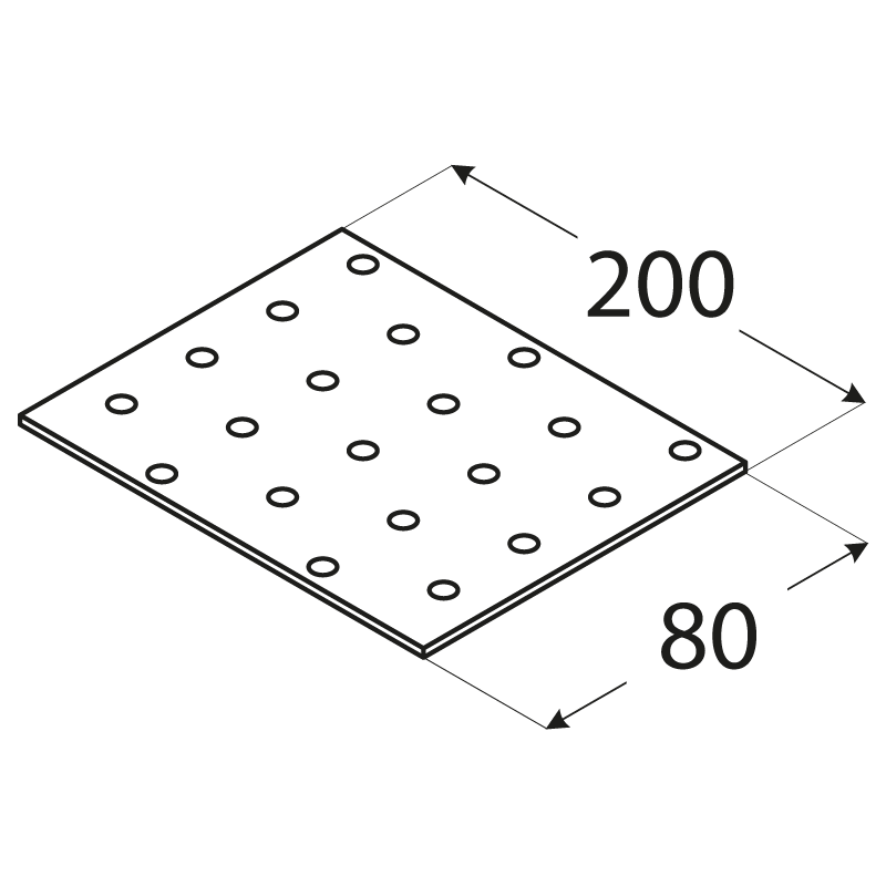 JOINING PLATE  80 X 200 MM