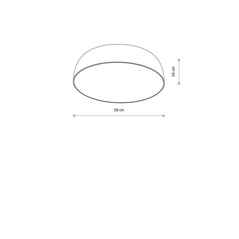 LIGHT FIXTURE  SATELLITE M Ø580 7x25W E27 LED MUST