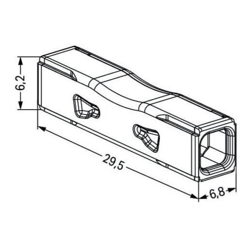 TERMINAL  WAGO INLINE 0,75-4mm² / 20tk