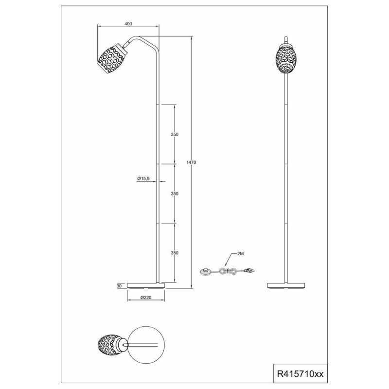 LIGHT FIXTURE  BIDAR E27 KOHVIPRUUN PÕRANDA