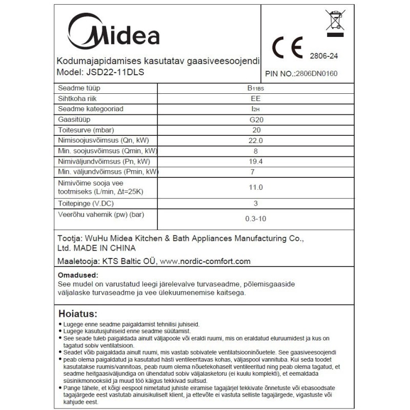 GAASIVEESOOJENDI MIDEA 11L