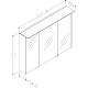 KAME PEEGELKAPP MC3DML/100-70/D15-LFT LOFT COCOA