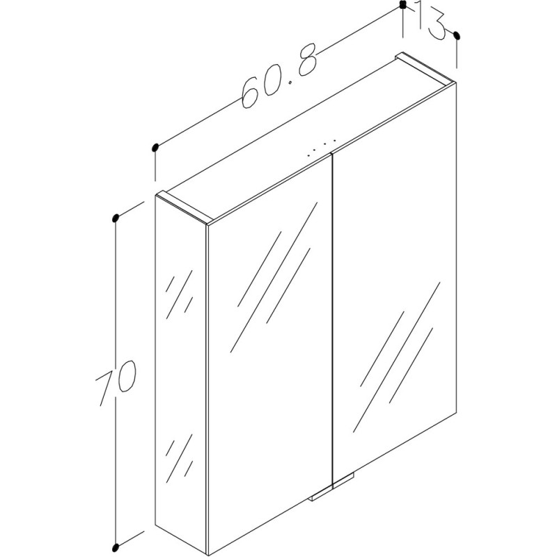VANNITOAKAPP SCANDIC 2100300 60CM