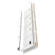 LÜKANDUKS FLEXISLIDE PANEEL 82cm MUST TAMM/ 4tk