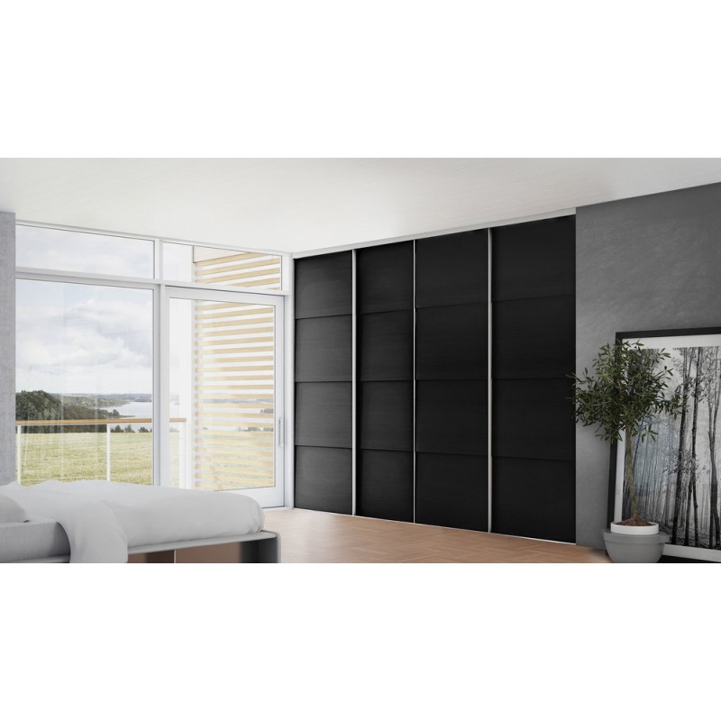 LÜKANDUKS FLEXISLIDE PANEEL 62cm MUST TAMM/ 4tk