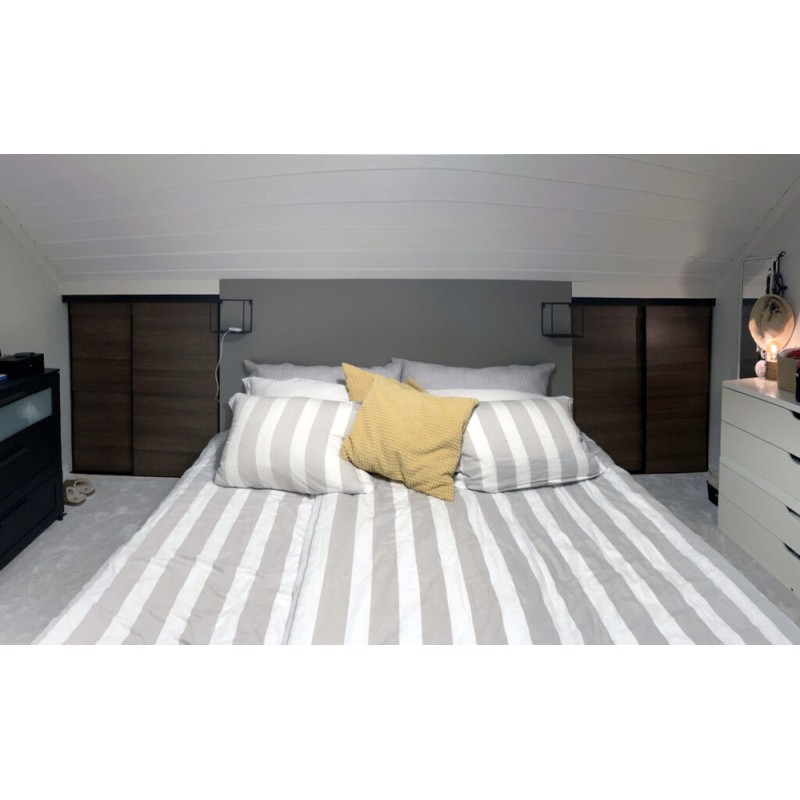LÜKANDUKS FLEXISLIDE PANEEL 62cm MUST TAMM/ 4tk