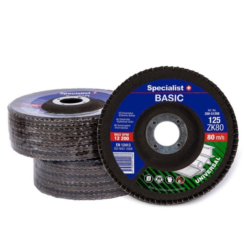 LAMELLKETAS SPECIALIST+ BASIC 125MM P80