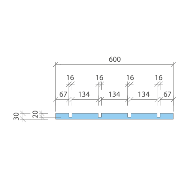 WEDI BOARD PRELINE 30x600x1240 