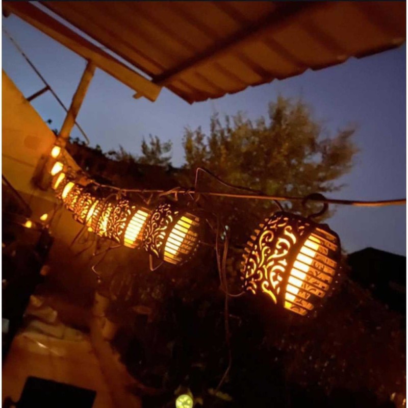 VALGUSTI SOLAR 1032122 LED FIREBALLS 5TK 7cm