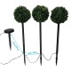 VALGUSTI SOLAR 1039985 27 LED BOXWOOD BALLS 3TK