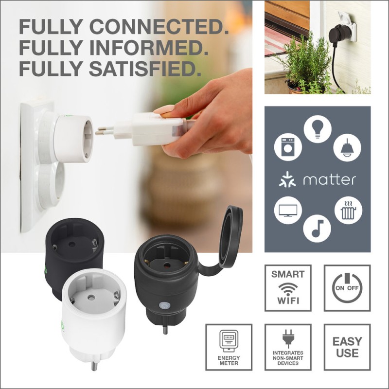P.PESA LEDVANCE SMART+ WI-FI PLUG MATTER 16A IP44