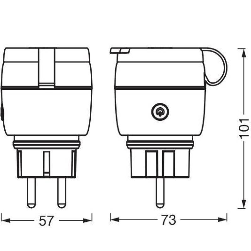 P.PESA LEDVANCE SMART+ WI-FI PLUG MATTER 16A IP44