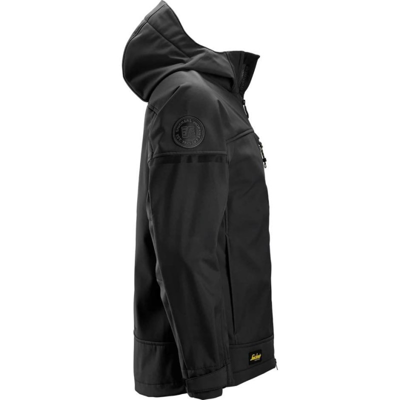 JAKK SNICKERS SOFTSHELL STRETCH KAPUUTSIGA MUST M