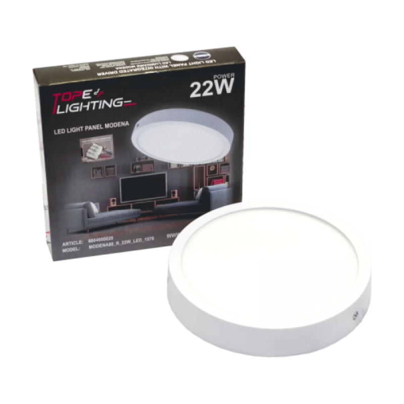 RIPPLAEVALG.MODENA LED 22W IP44 PINNAP.ÜMAR