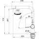 KITCHEN FAUCET  FRANKE ACTIVE L SLATE GREY
