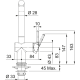 KITCHEN FAUCET  FRANKE ACTIVE L SLATE GREY