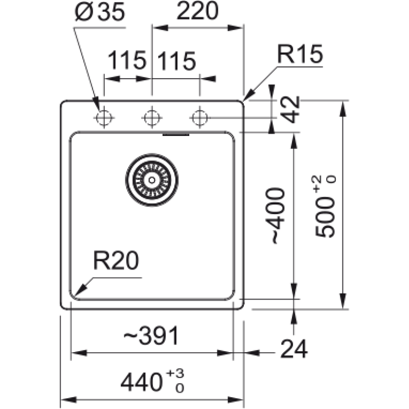 VALAMU GR.FRANKE MRG 610-39 MATT MUST