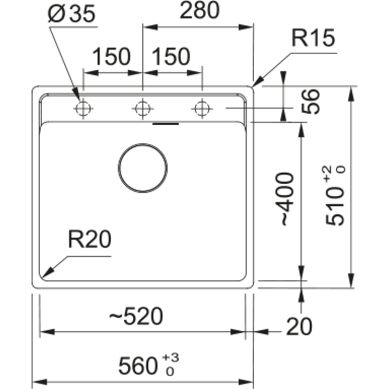 VALAMU GR.FRANKE MRG 610-52A SLATE GREY