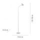 VALGUSTI PIXIE LED 4,5W 350lm VALGE PÕRANDA