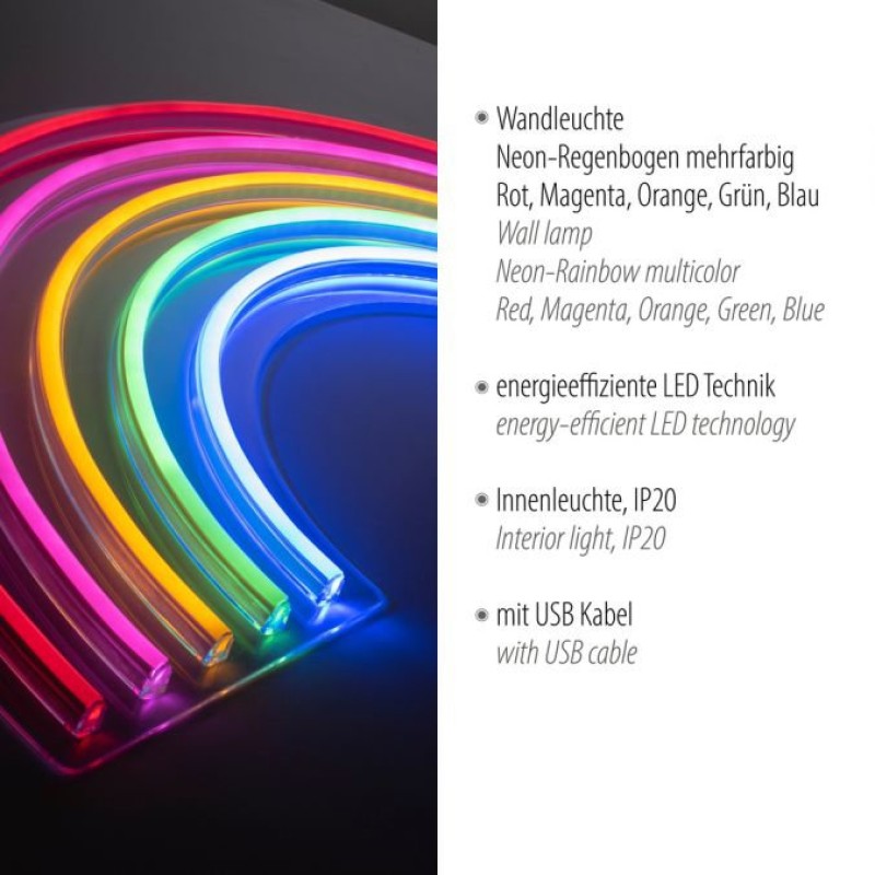 VALGUSTI NEON-RAINBOW LED 10,5W SEINA