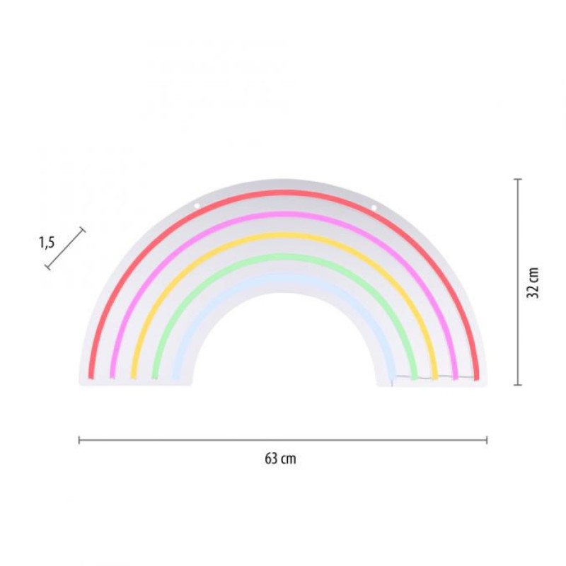 VALGUSTI NEON-RAINBOW LED 10,5W SEINA