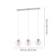 VALGUSTI ARISCANI 2 901919 3x60W E27 KROOM RIPP