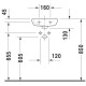 VALAMU DURAVIT D-CODE 36X27CM VALGE SEG.AUK VASAK